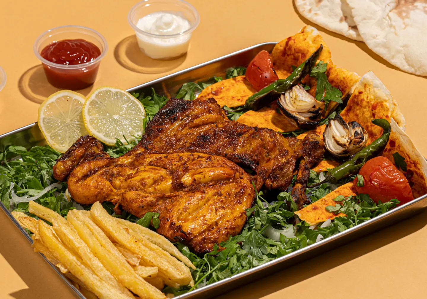 دجاج عالفحم سادة