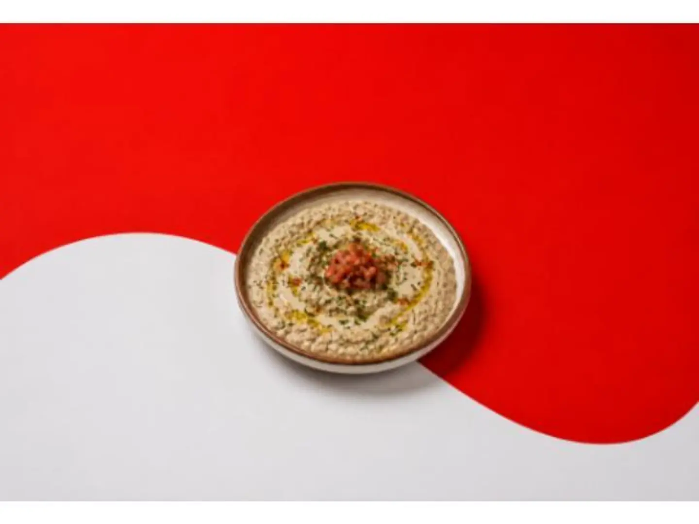 فول لبناني بالطحينة