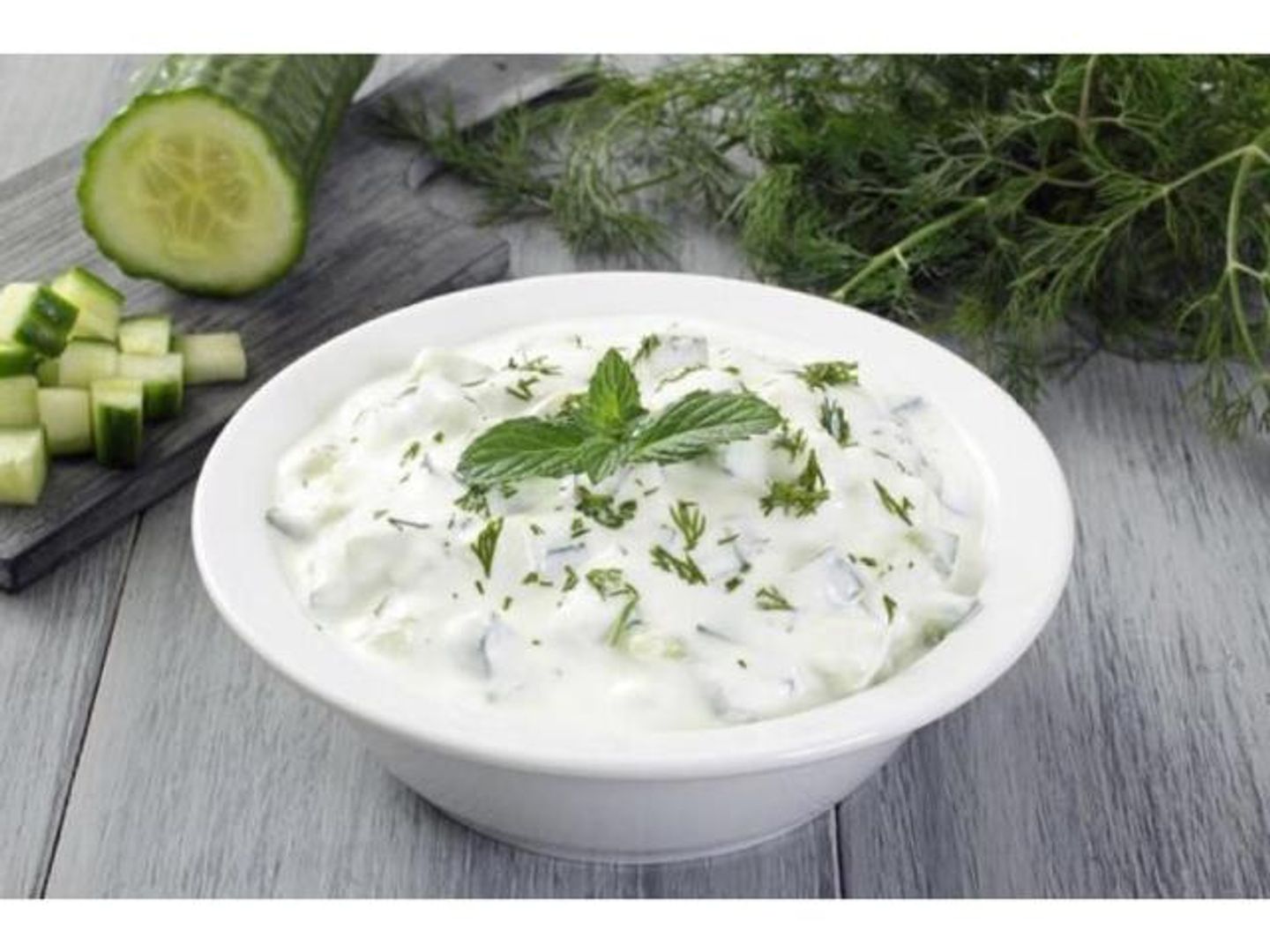 Laban With Cucumber Salad