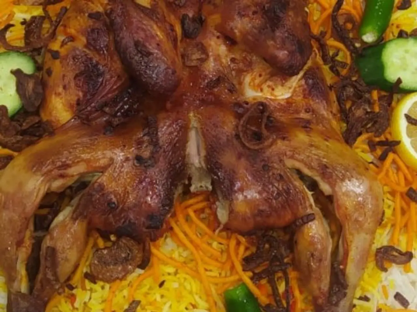 نص دجاج فرن