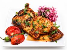 دجاج فحم مع خبز - حبة