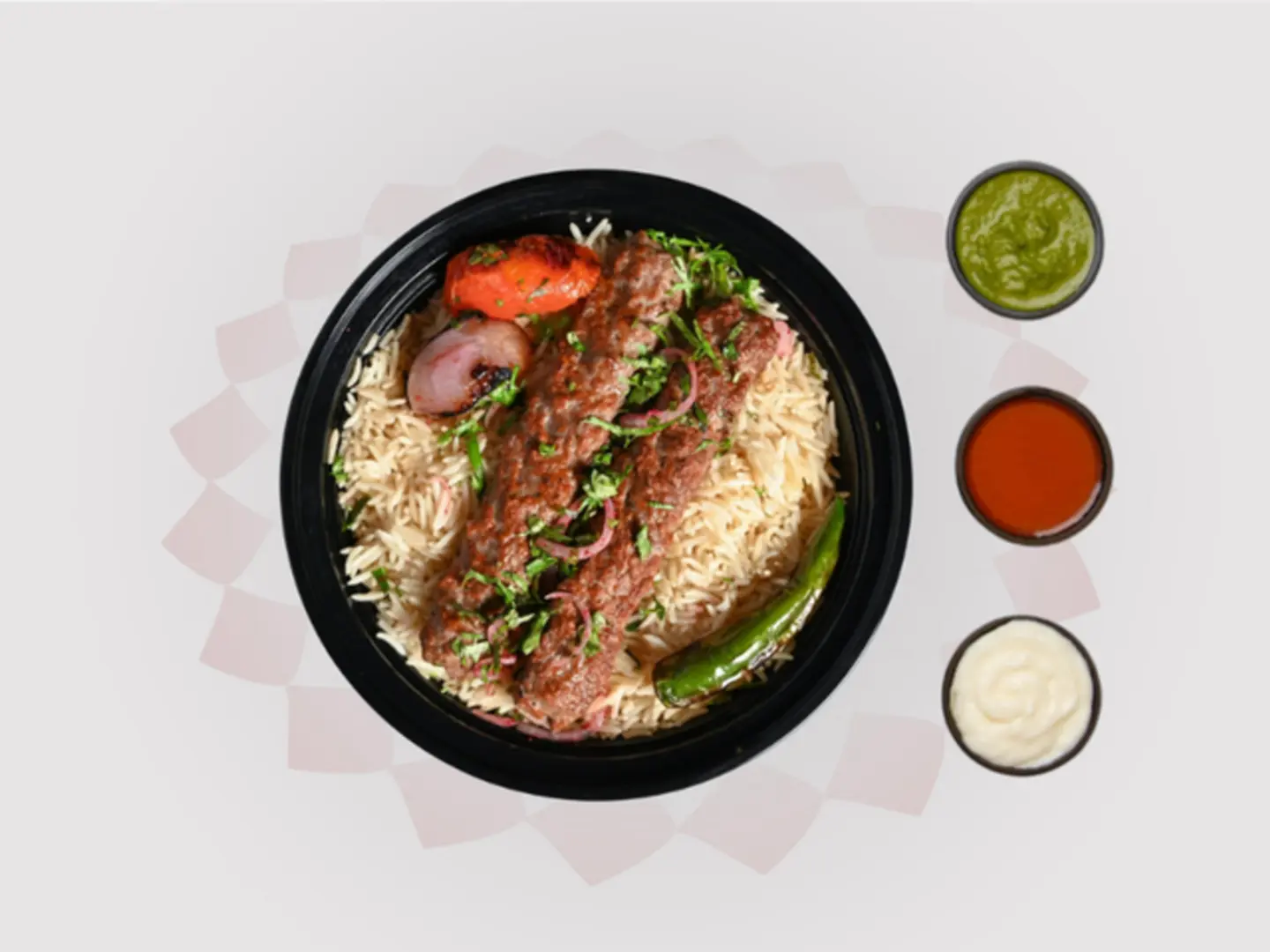 Kebab Halabi With Rice