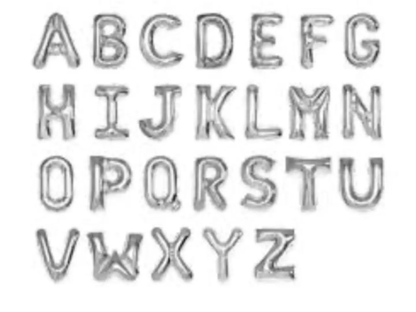 Silver Little Helium Balloon