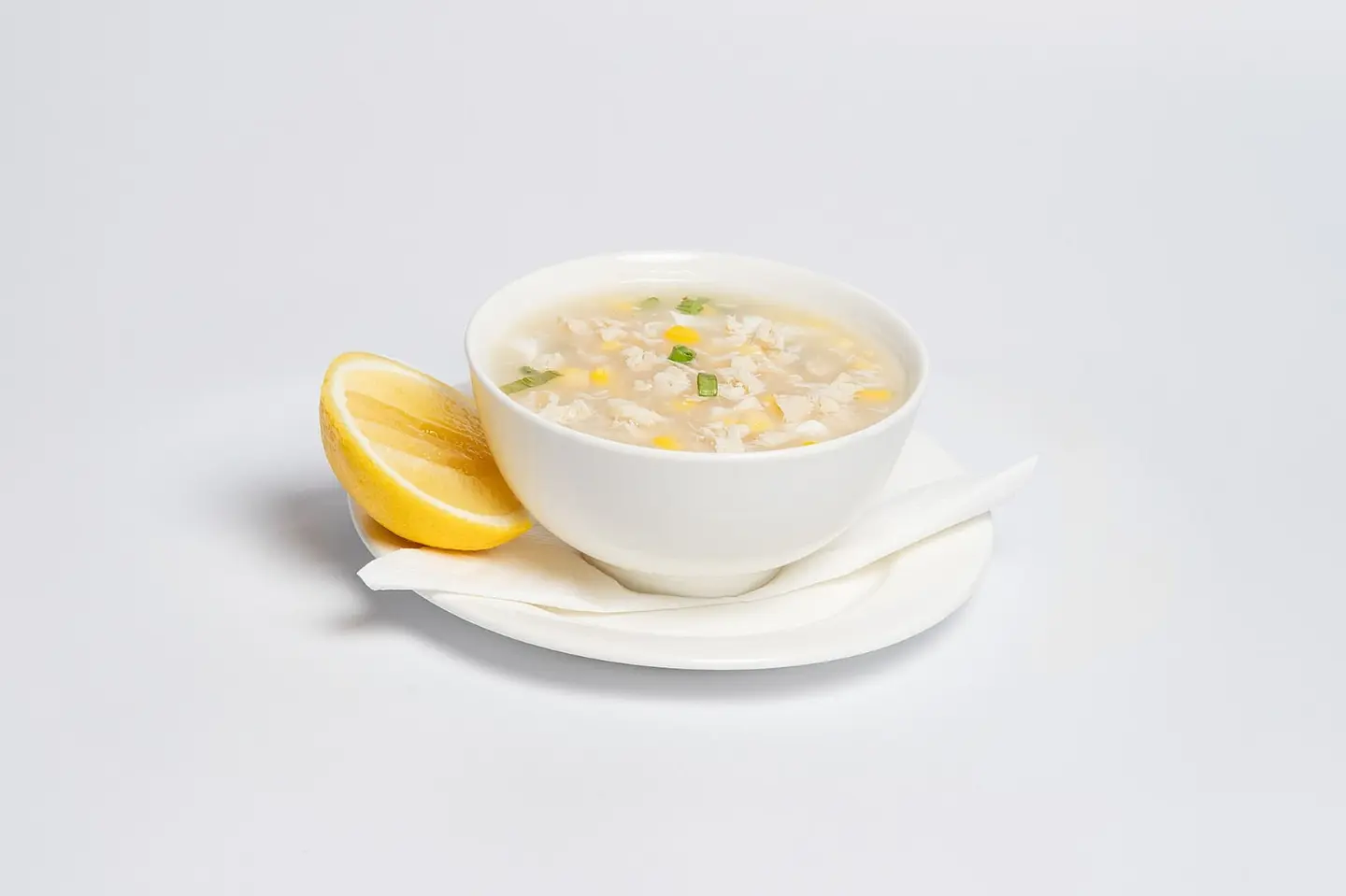 شوربة دجاج بالذرة