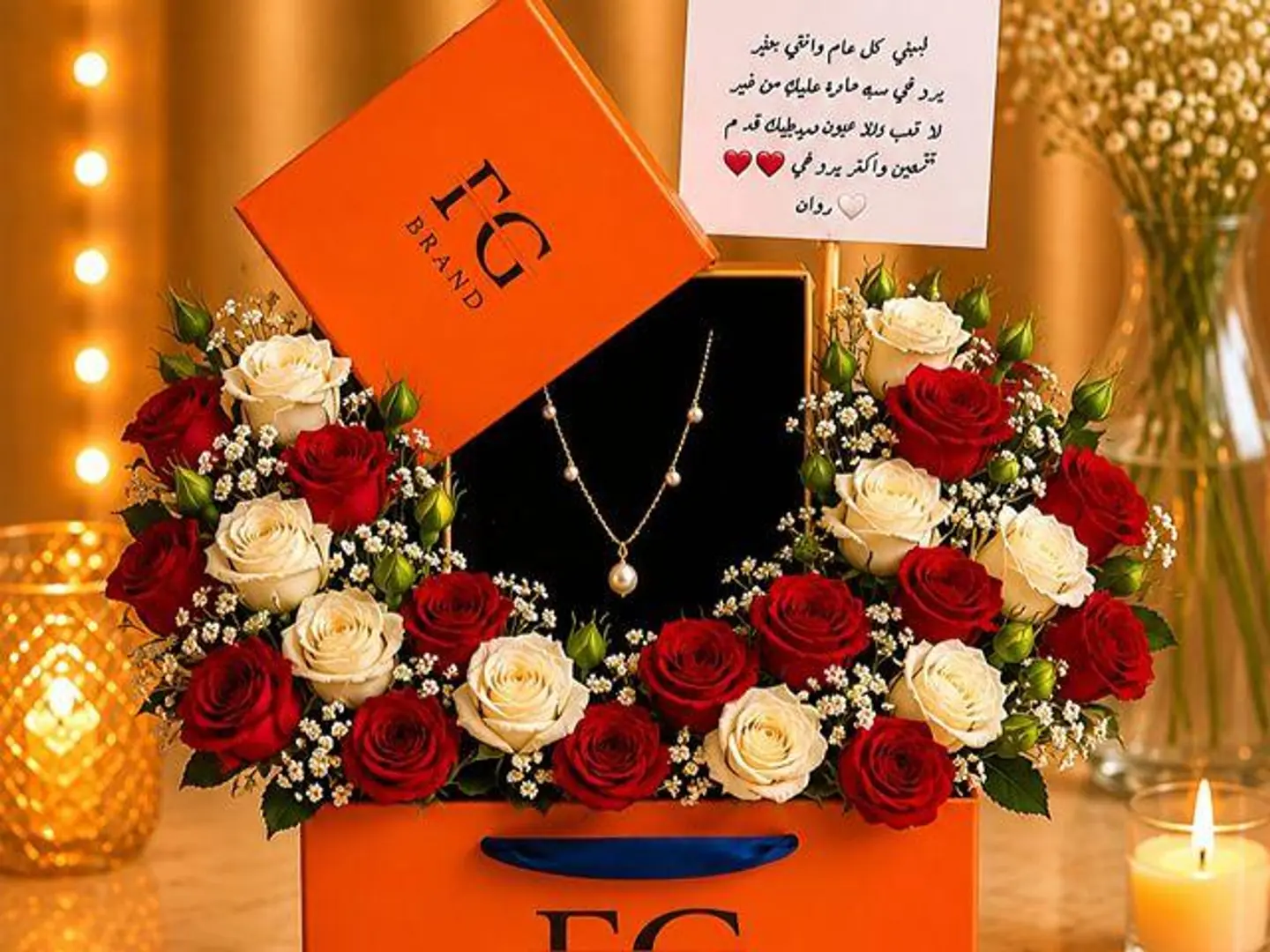 Necklace With A Changeable Flower 4
