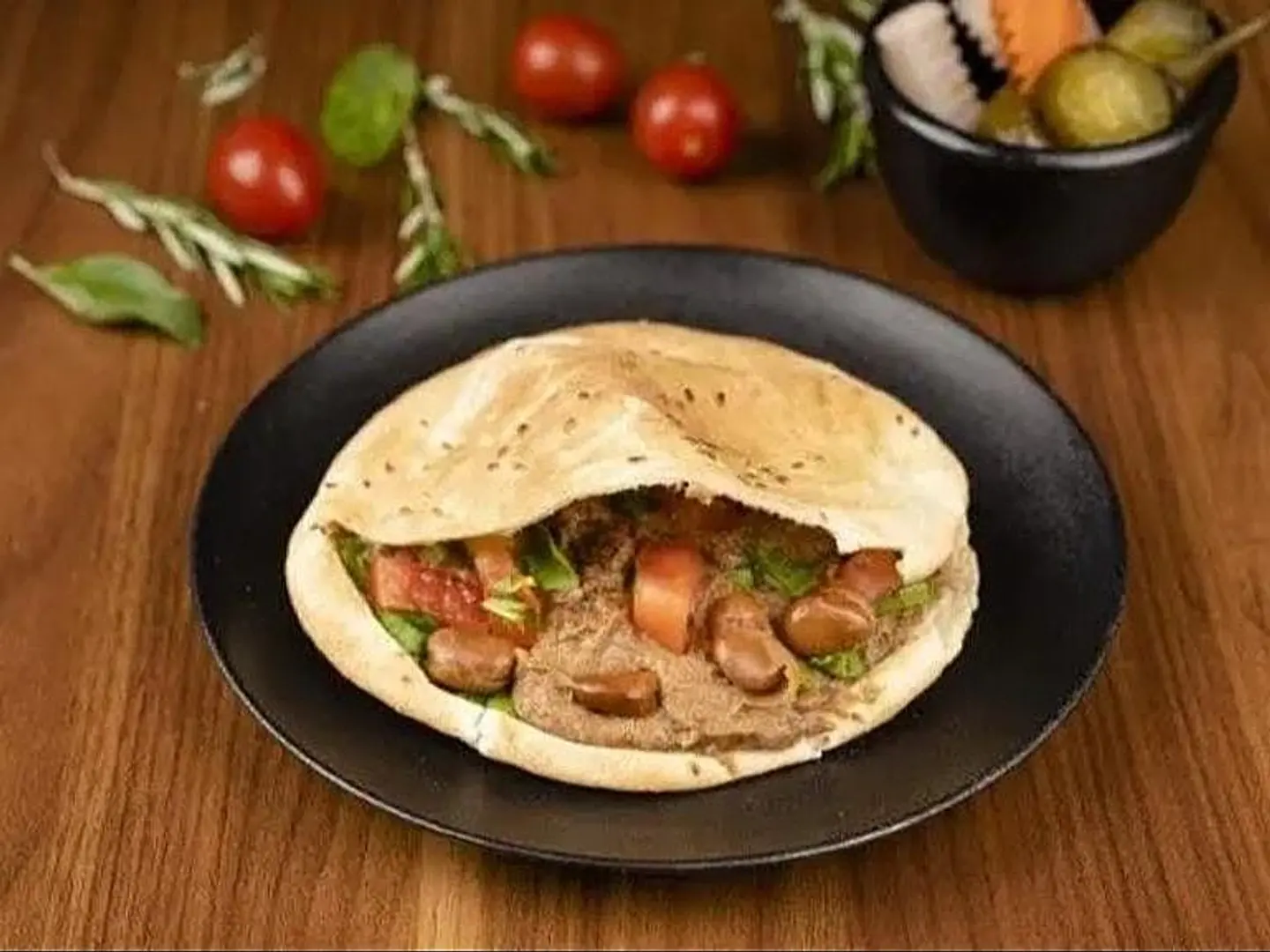 ساندوتش فول زيت الزيتون