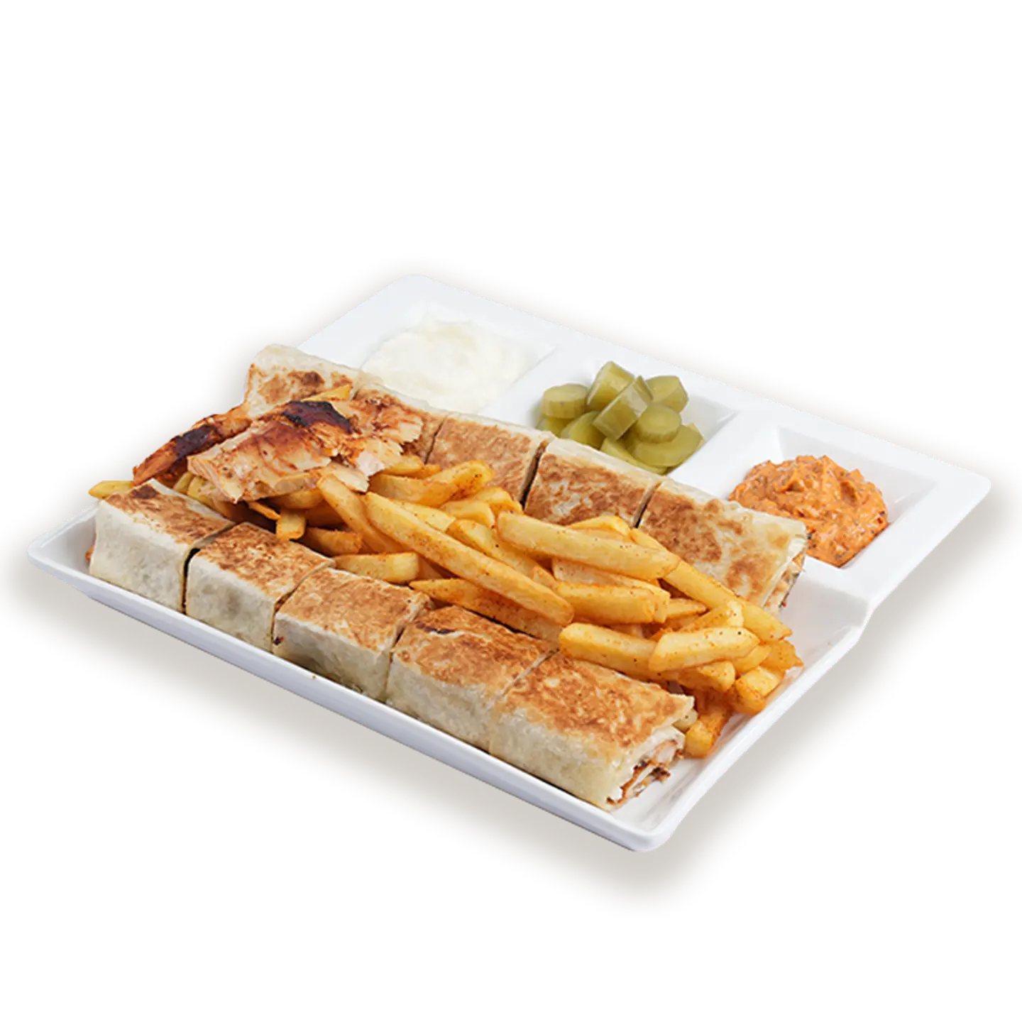 صحن عربي وسط