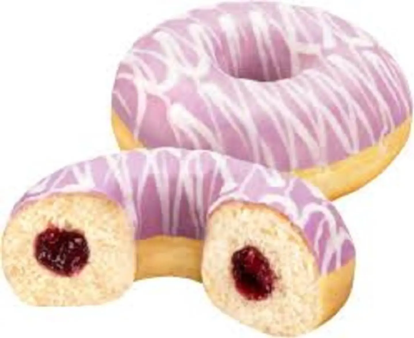 Berry And Cream Donut