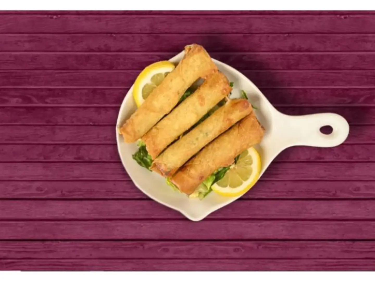 Vegetable Spring Rolls ( With French Fries)