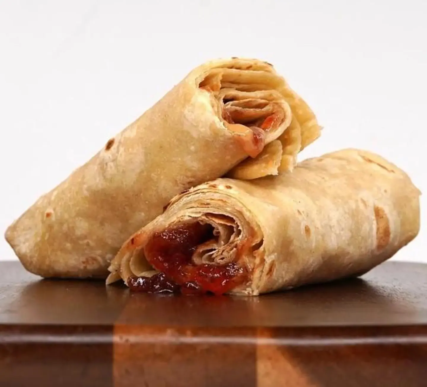 Chapati With Peanut Butter And Jam