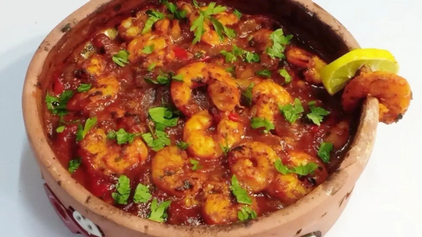 طاجن جمبري صوص احمر