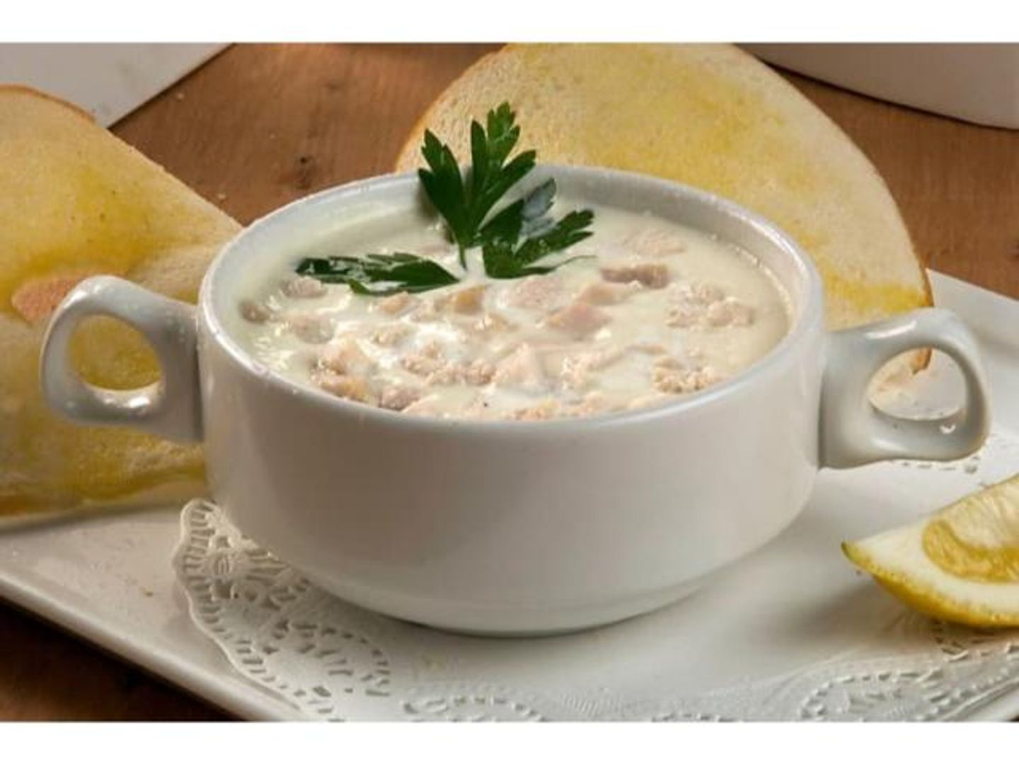 شوربة دجاج بالكريمة