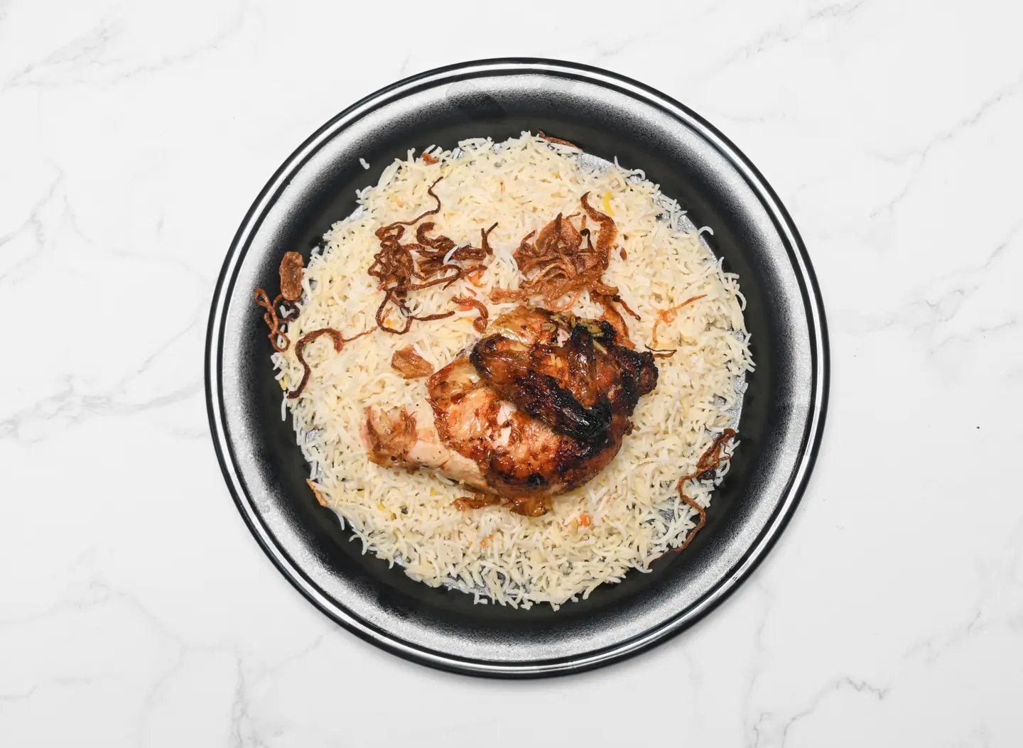 ربع دجاج شواية رز ابيض