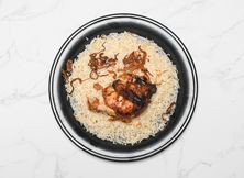 ربع دجاج شواية رز ابيض