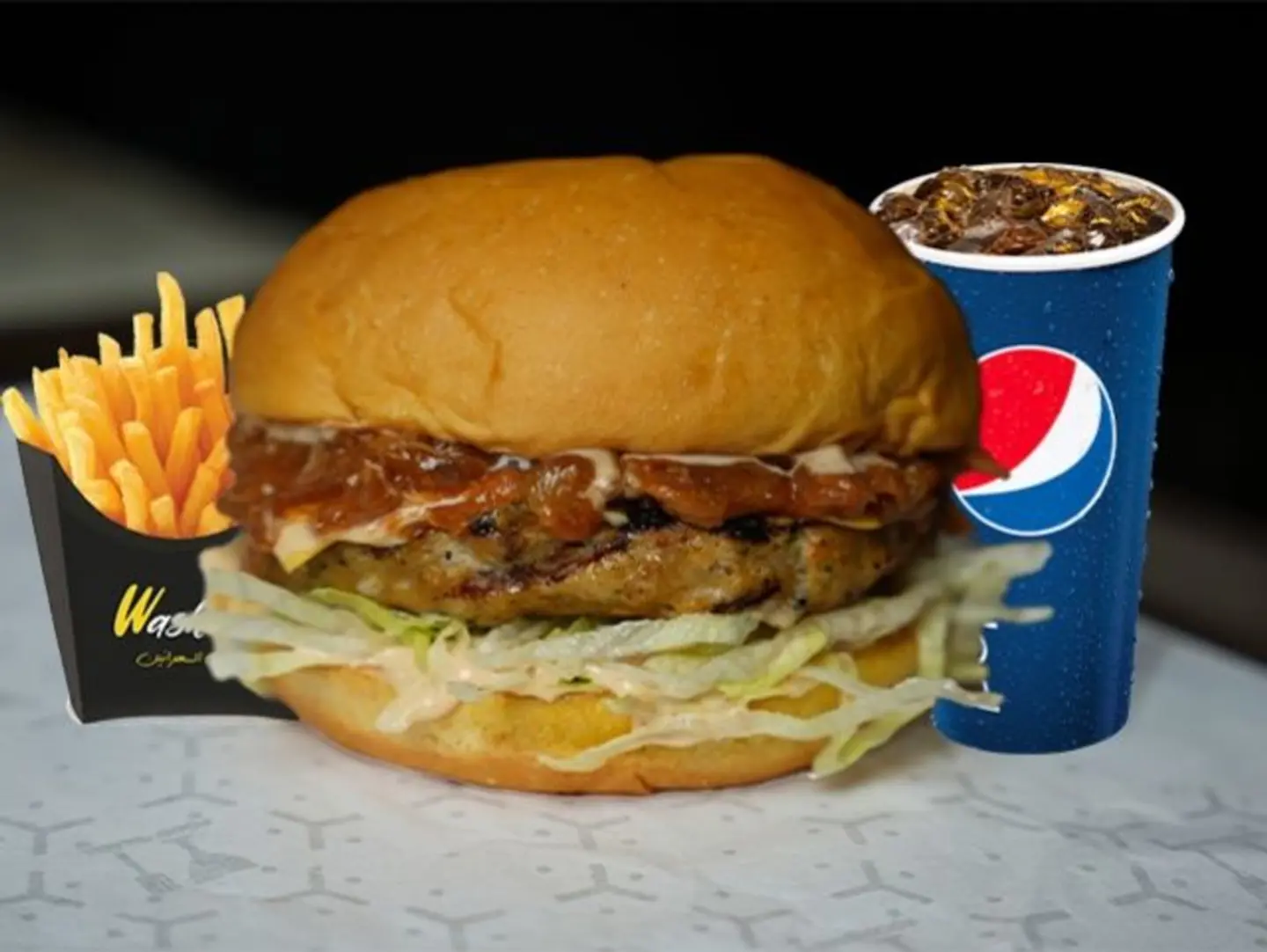 Bbq Chicken Burger Meal