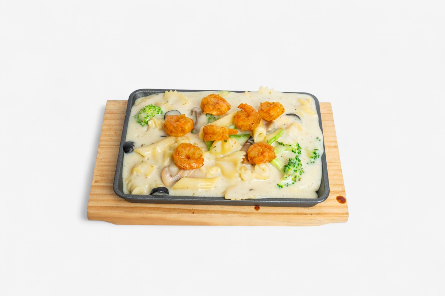 Shrimp Pasta White Sauce