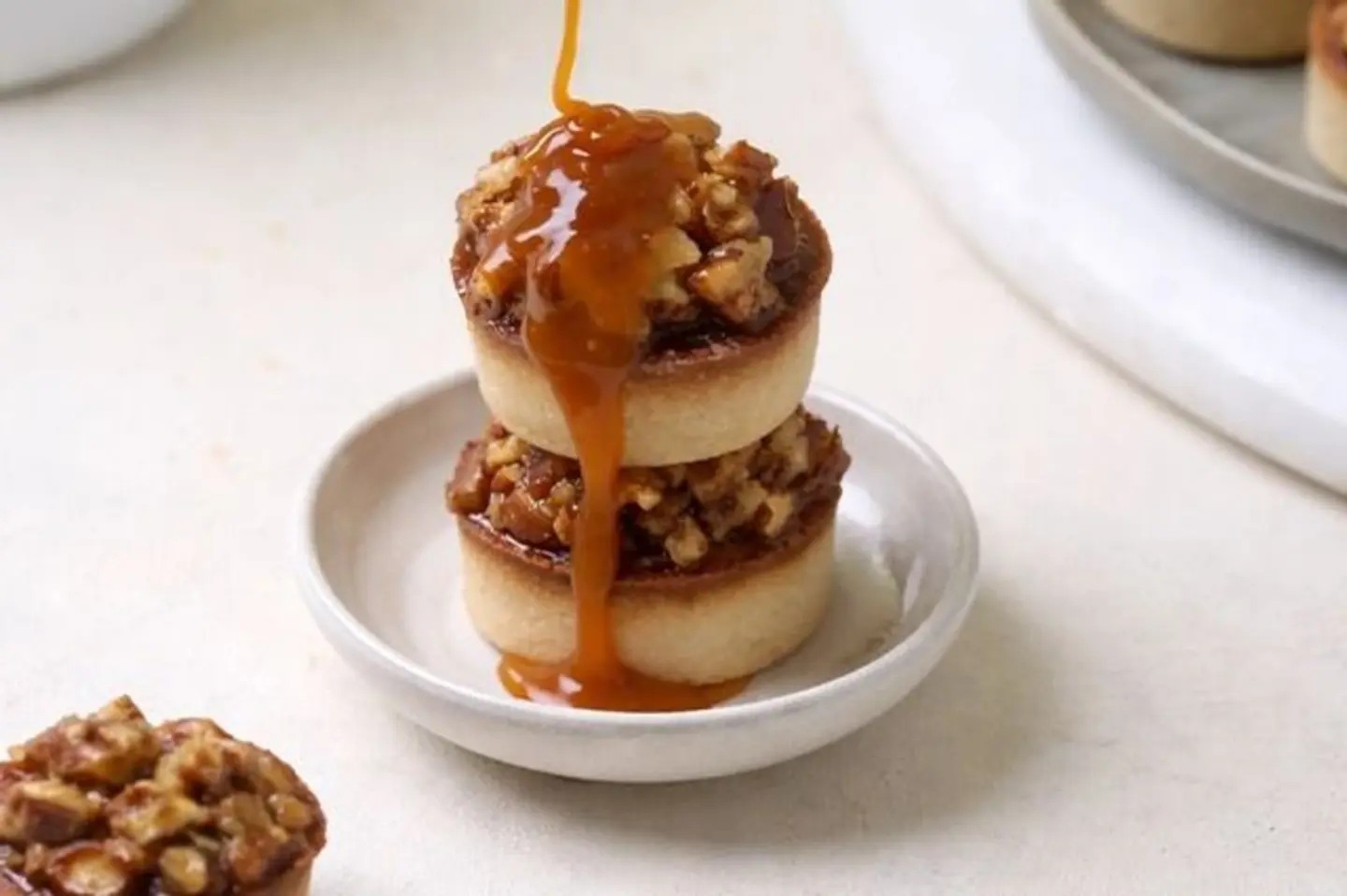 Keto Caramel Pecan Tart Frozen