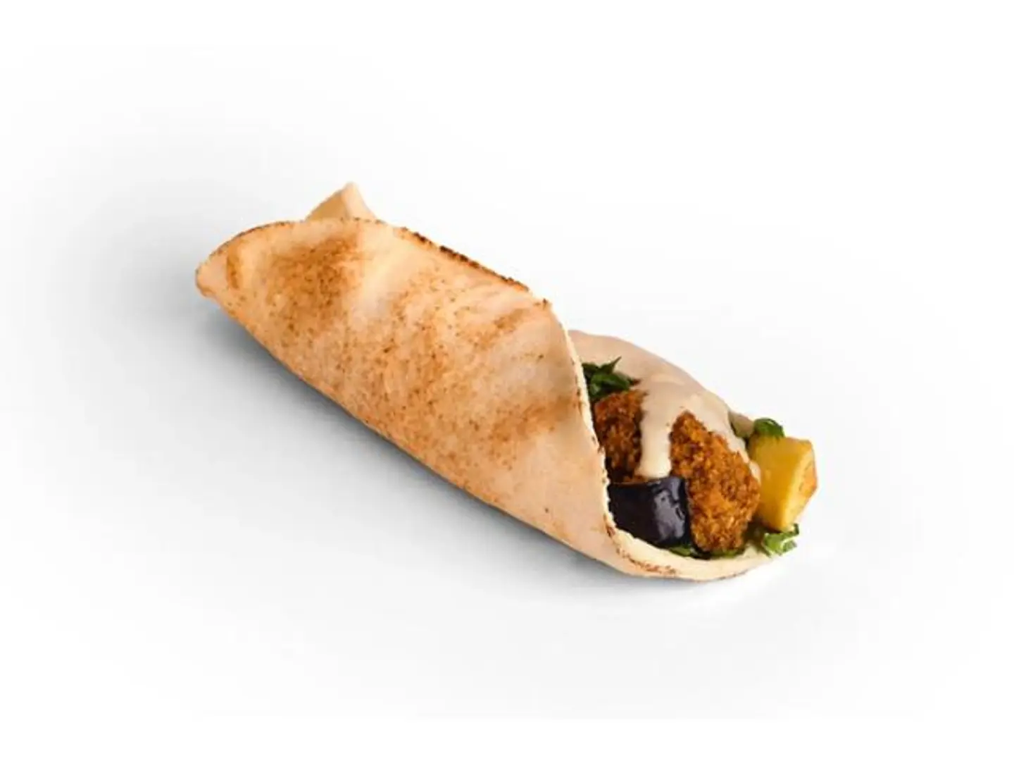 فلافل مع باذنجان