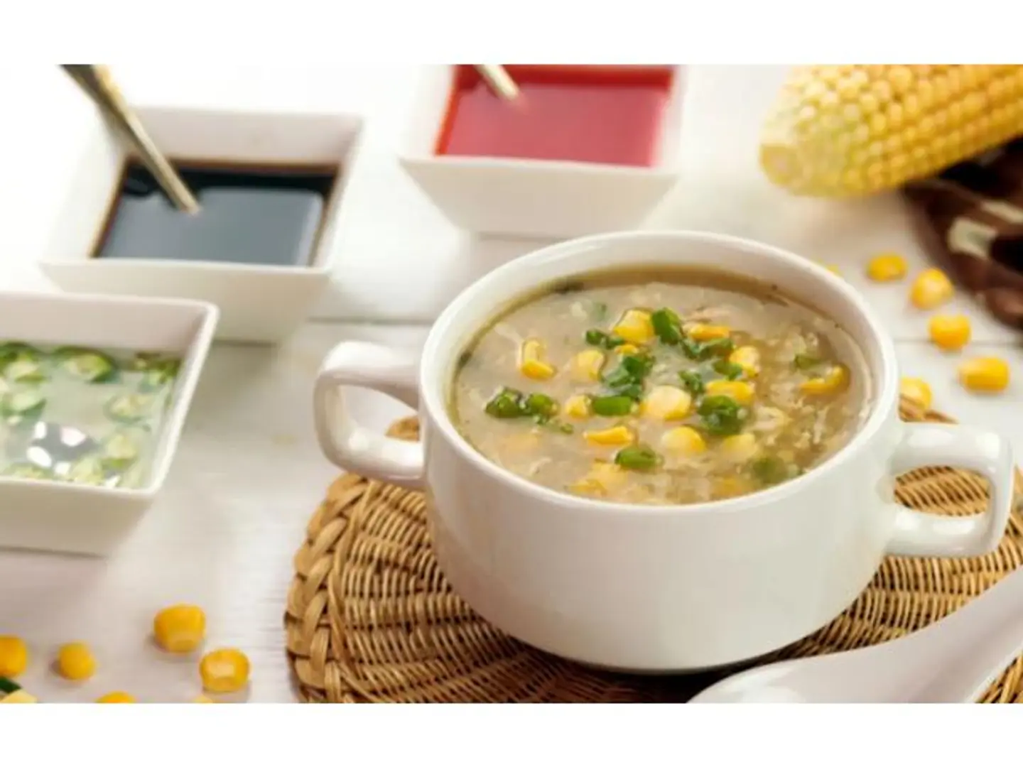 شوربة الذرة بالدجاج