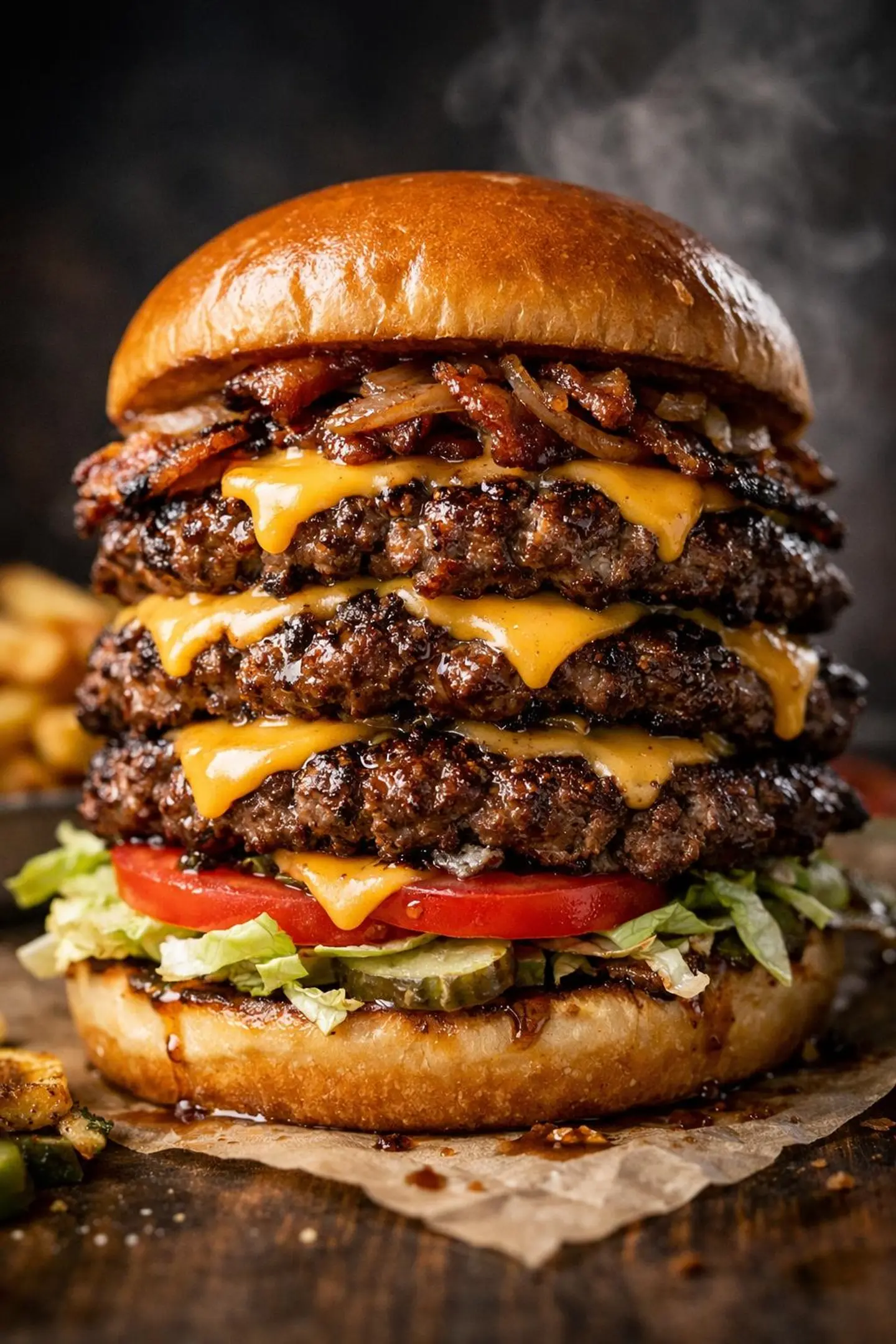 تربل سماش برجر لحم