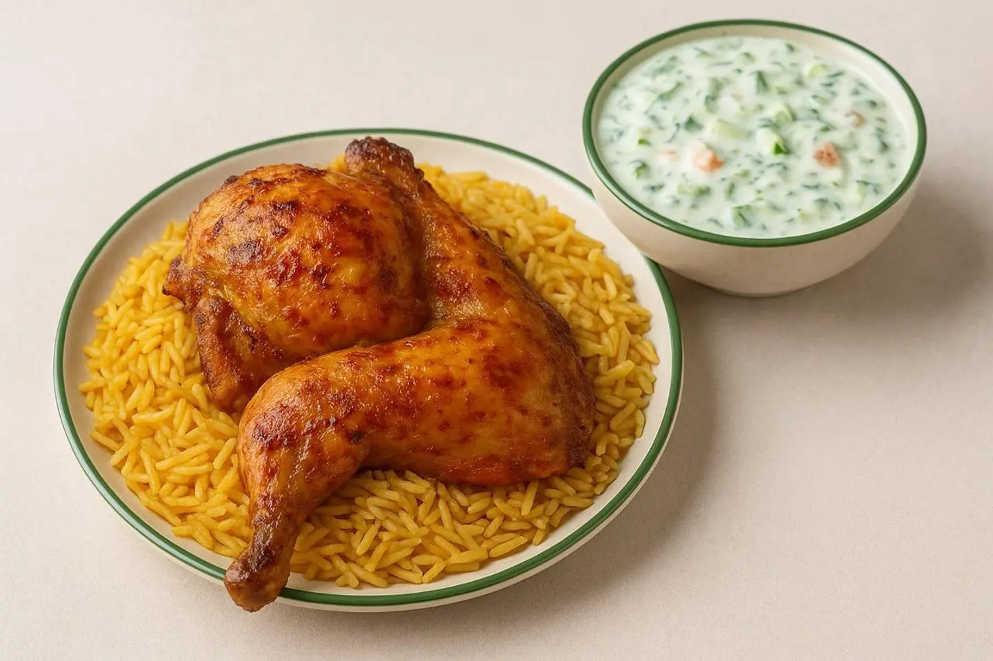 Half Chicken With Bukhari Rice