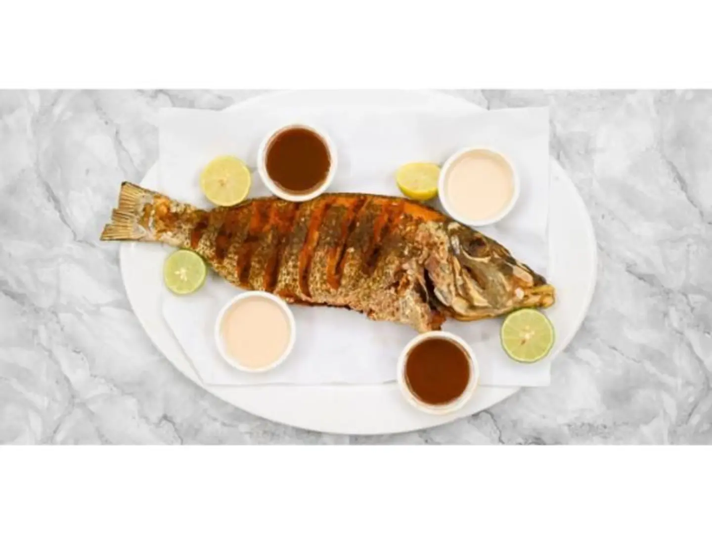 Charcoal Grilled Fish With Oil