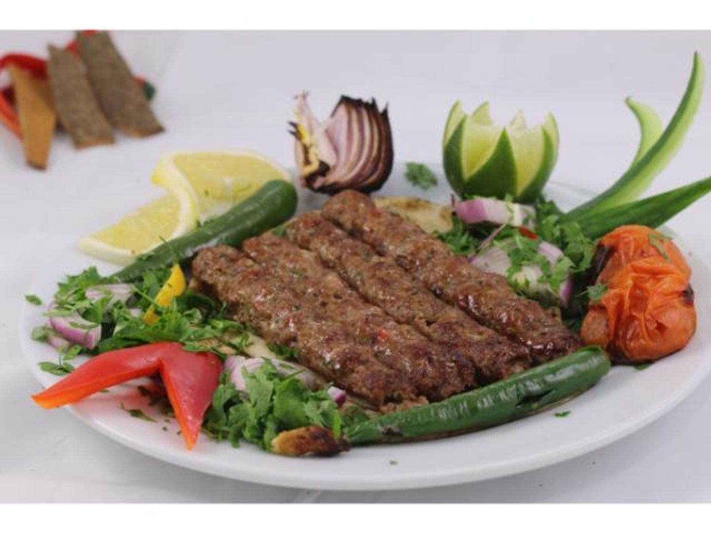 Meat Kebab With Rice