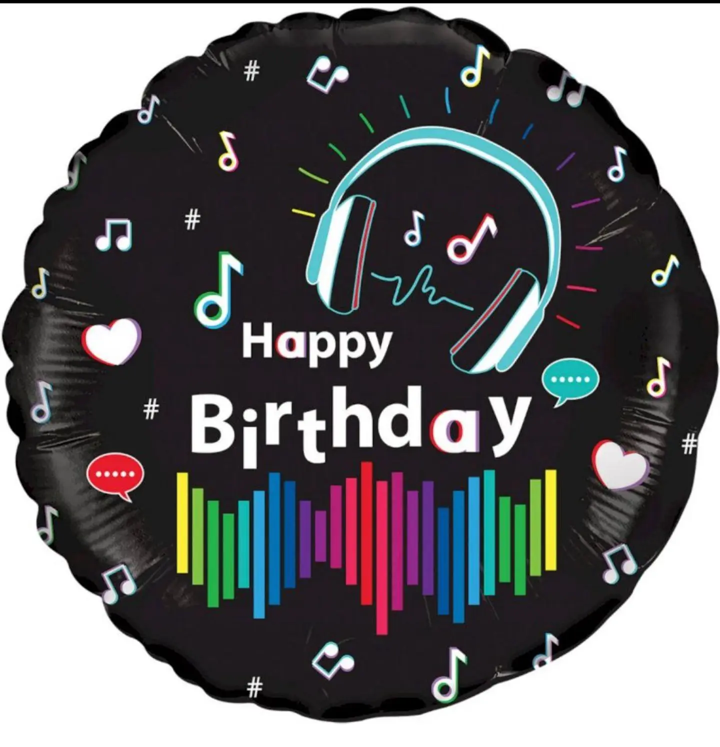 بالون عيد ميلاد ذهبي