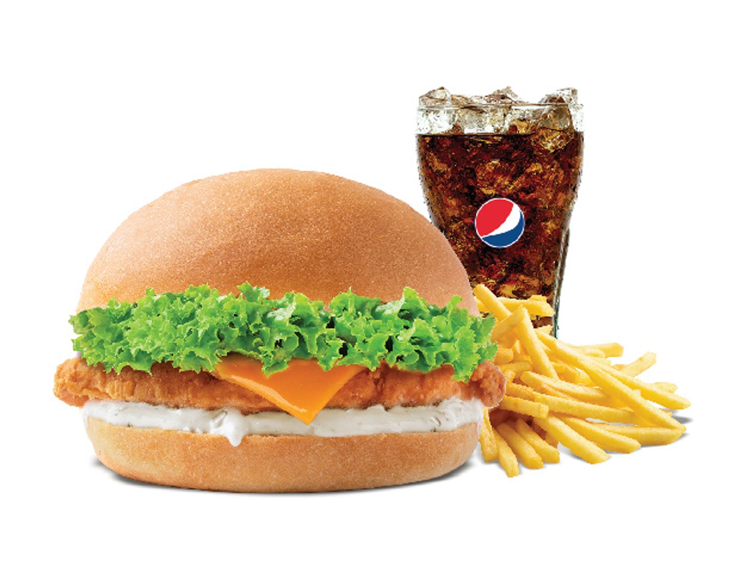 Grilled Chicken Burger Meal