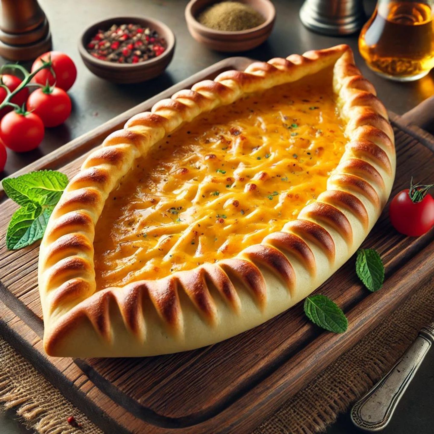 Turkish Cheddar Cheese Manakeesh