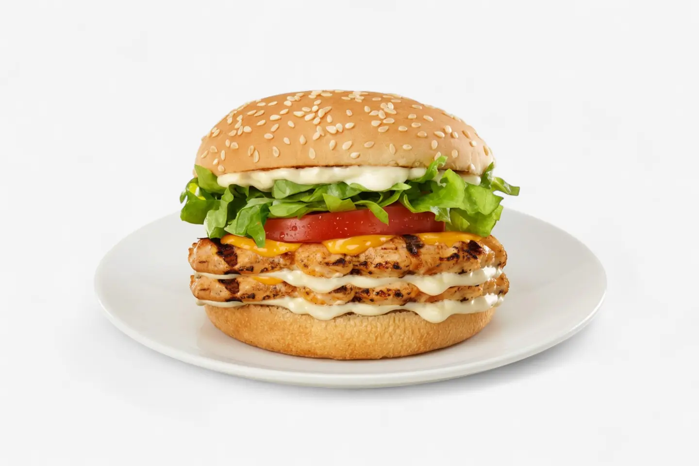 Double Grilled Burger Chicken