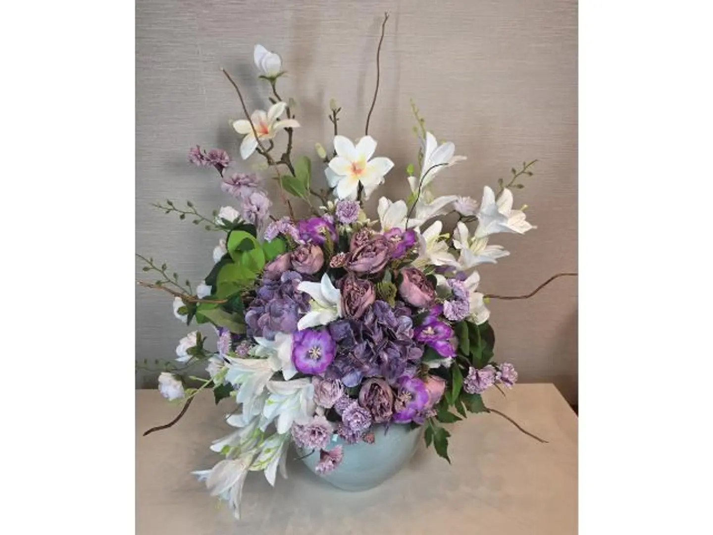 Classic Artificial Rose Vase