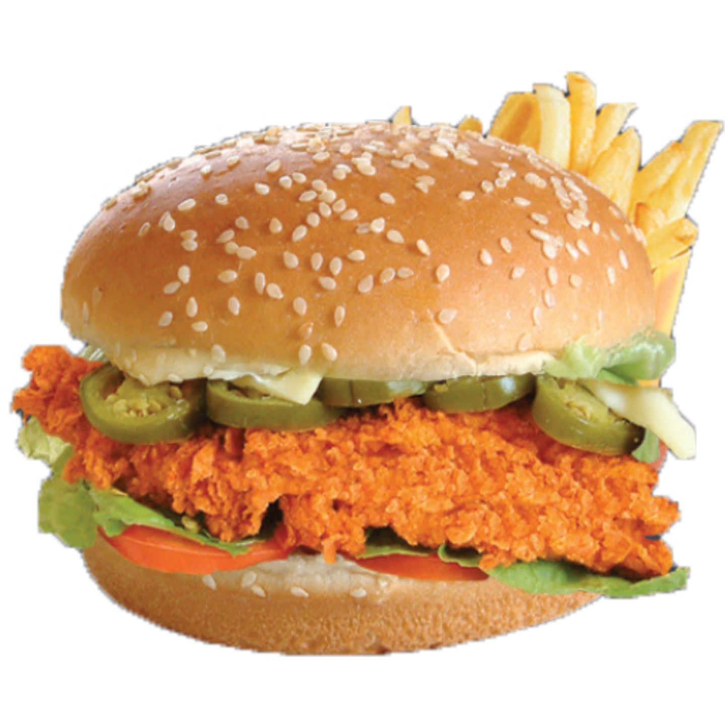 Mathafi Chicken Burger With Fries