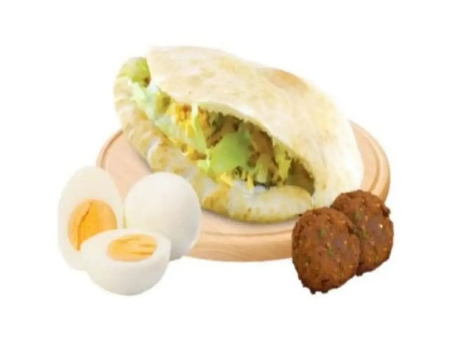 Falafel Sandwich With Egg