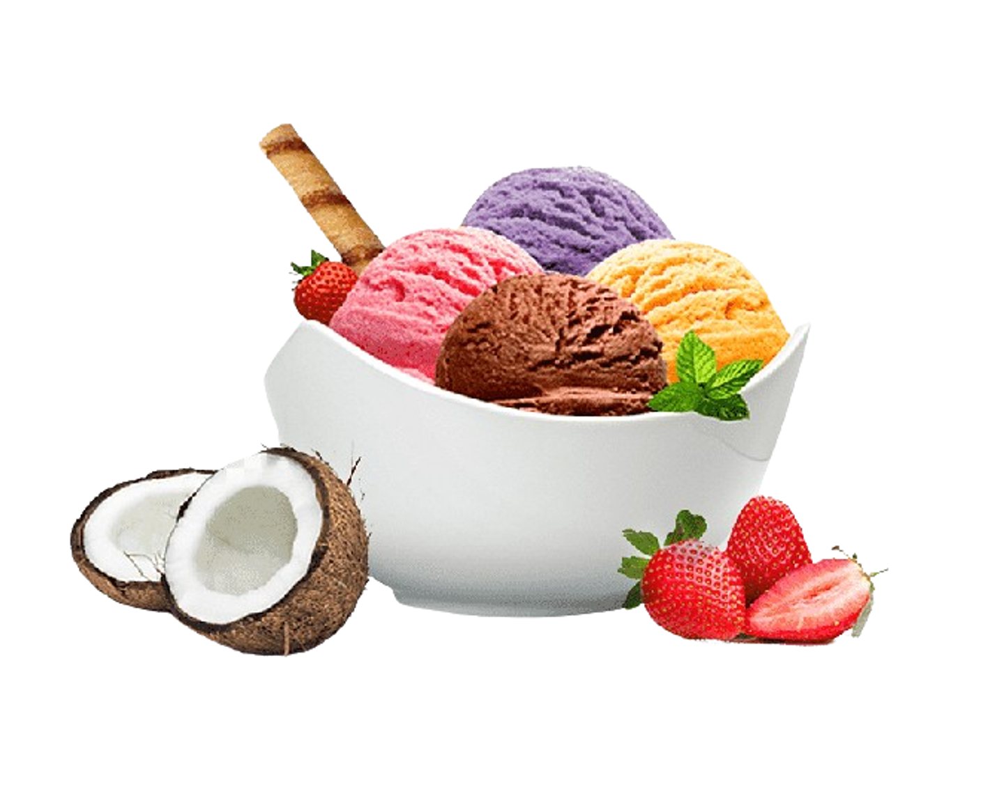 علبة ايس كريم 5 نكهة