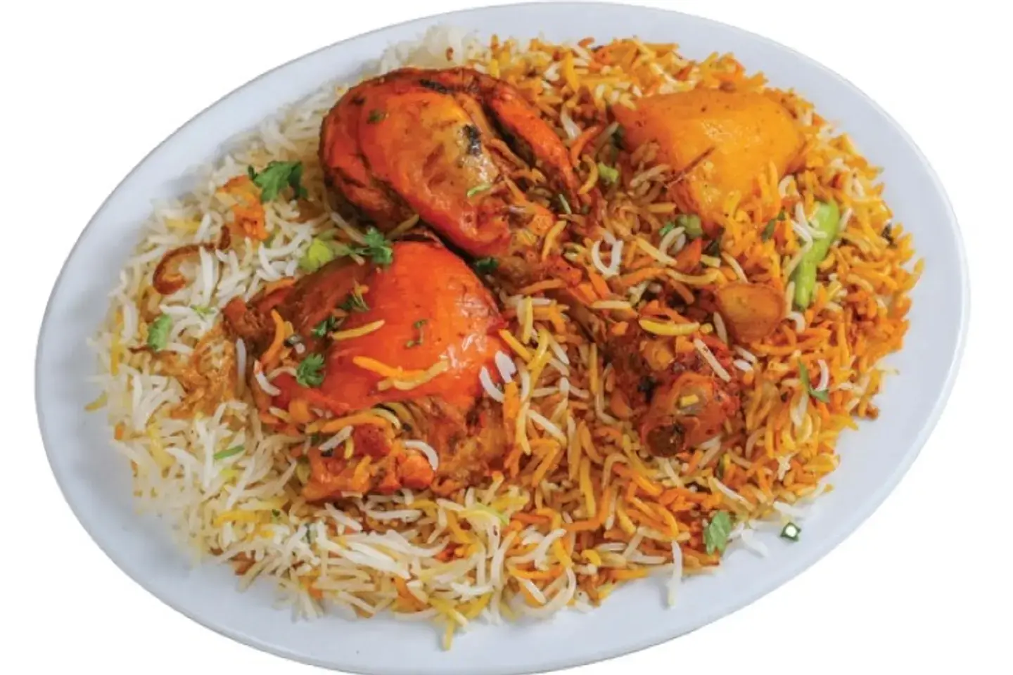 Quarter Chicken Biryani With Rice