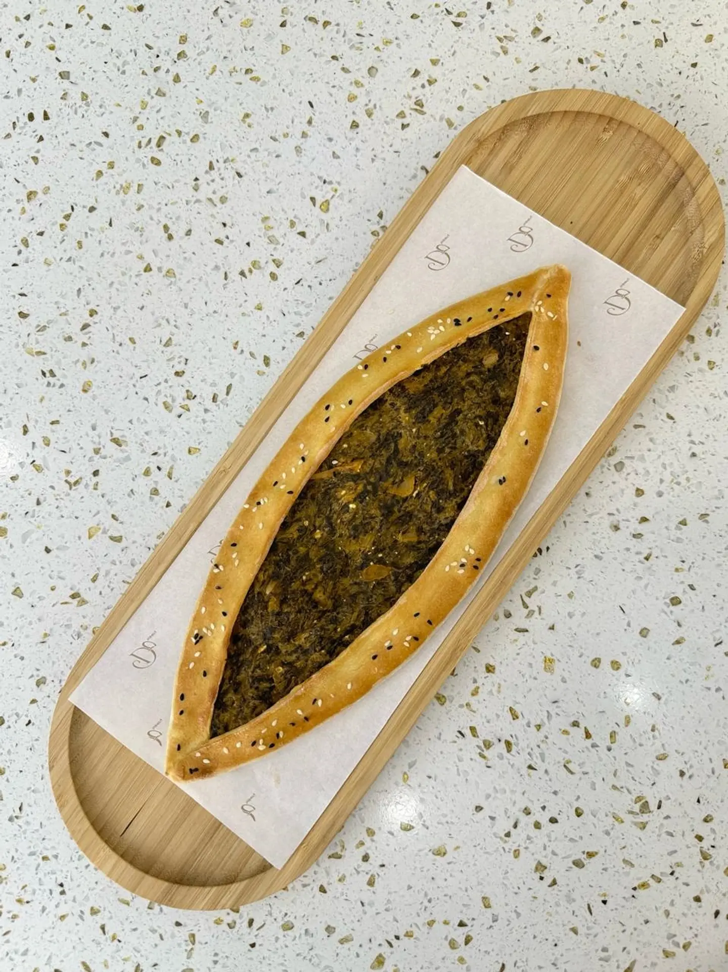 Spinach And Walnut Manqusha