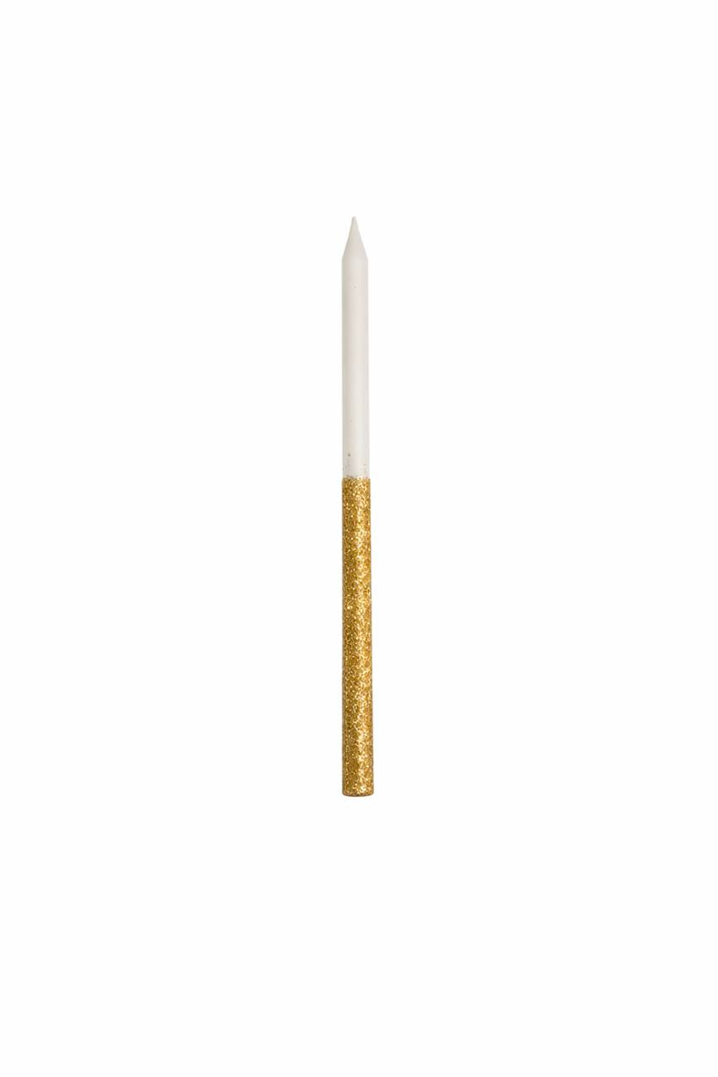 Small Gold White Candle