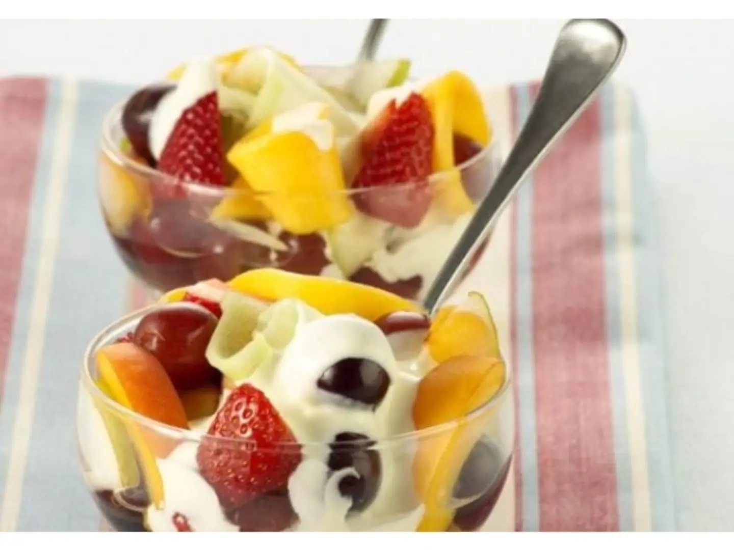 Fruit Salad And Ice Cream