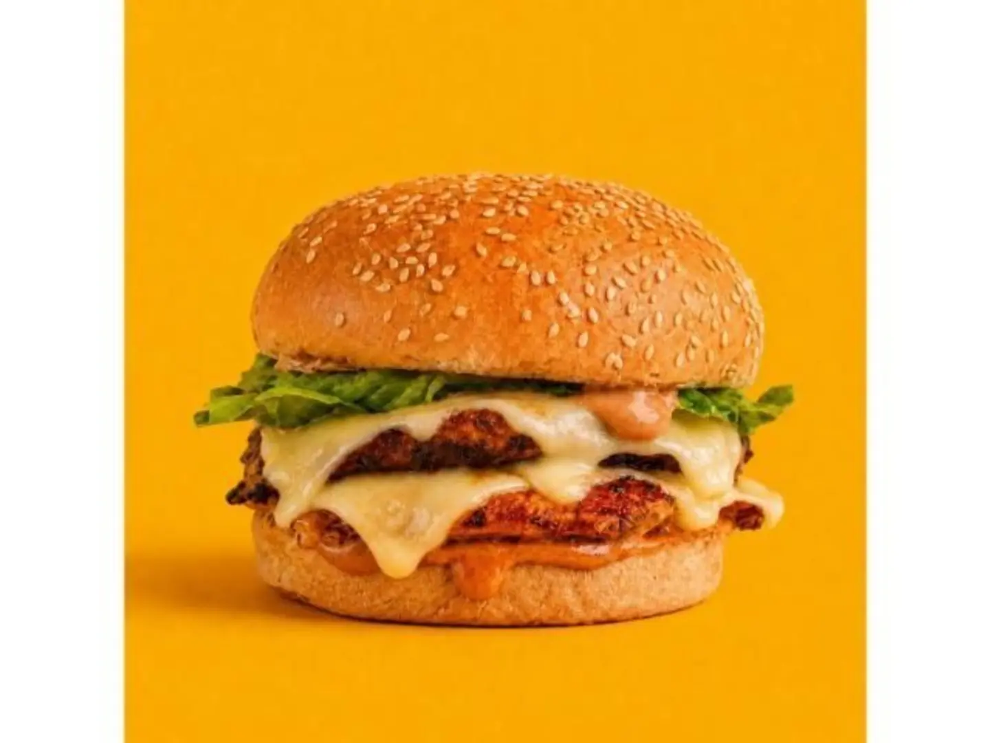 Double Grilled Chicken Burger