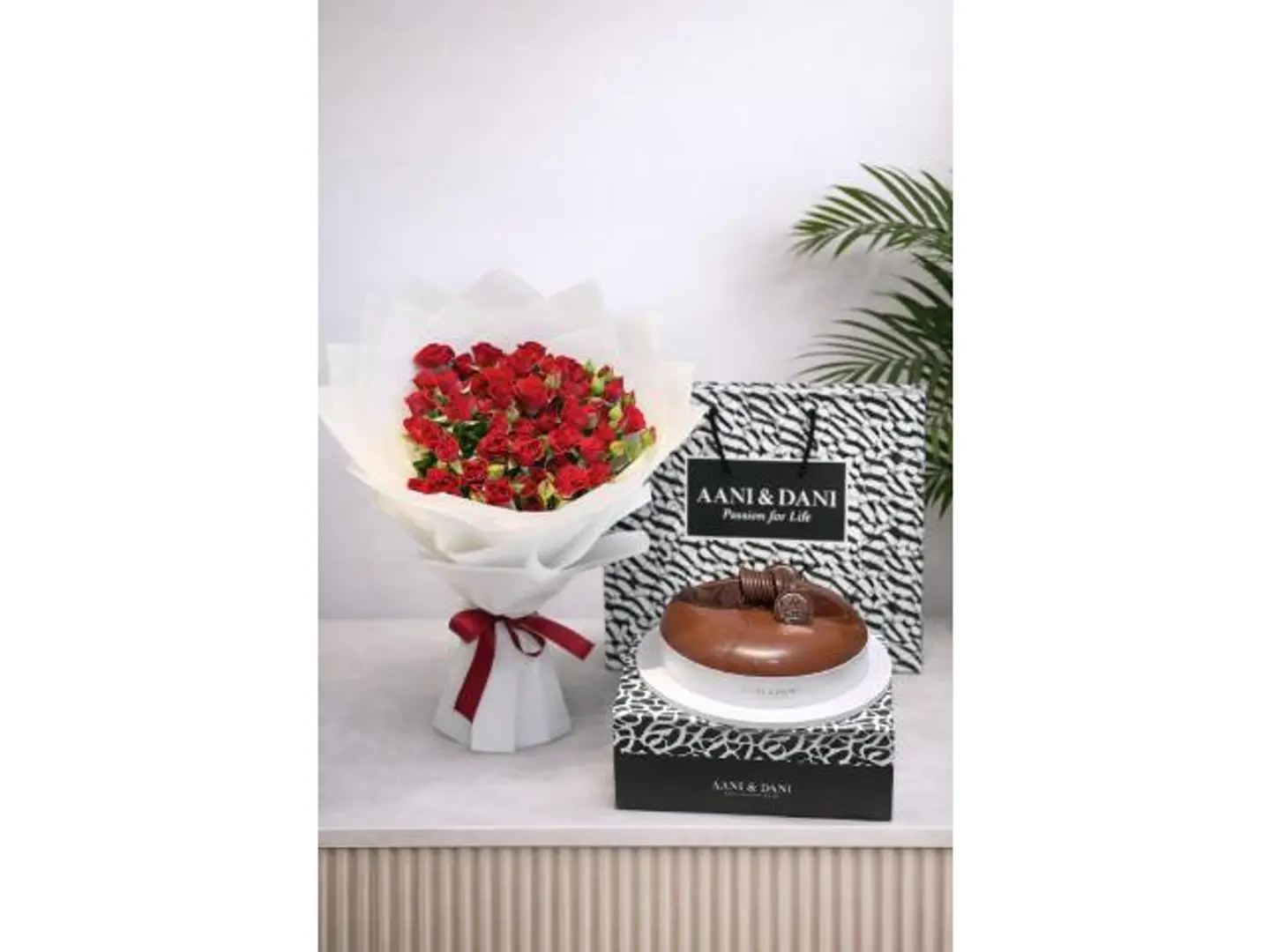 A Bouquet Of Roses And A Cake For Me And Dani 1