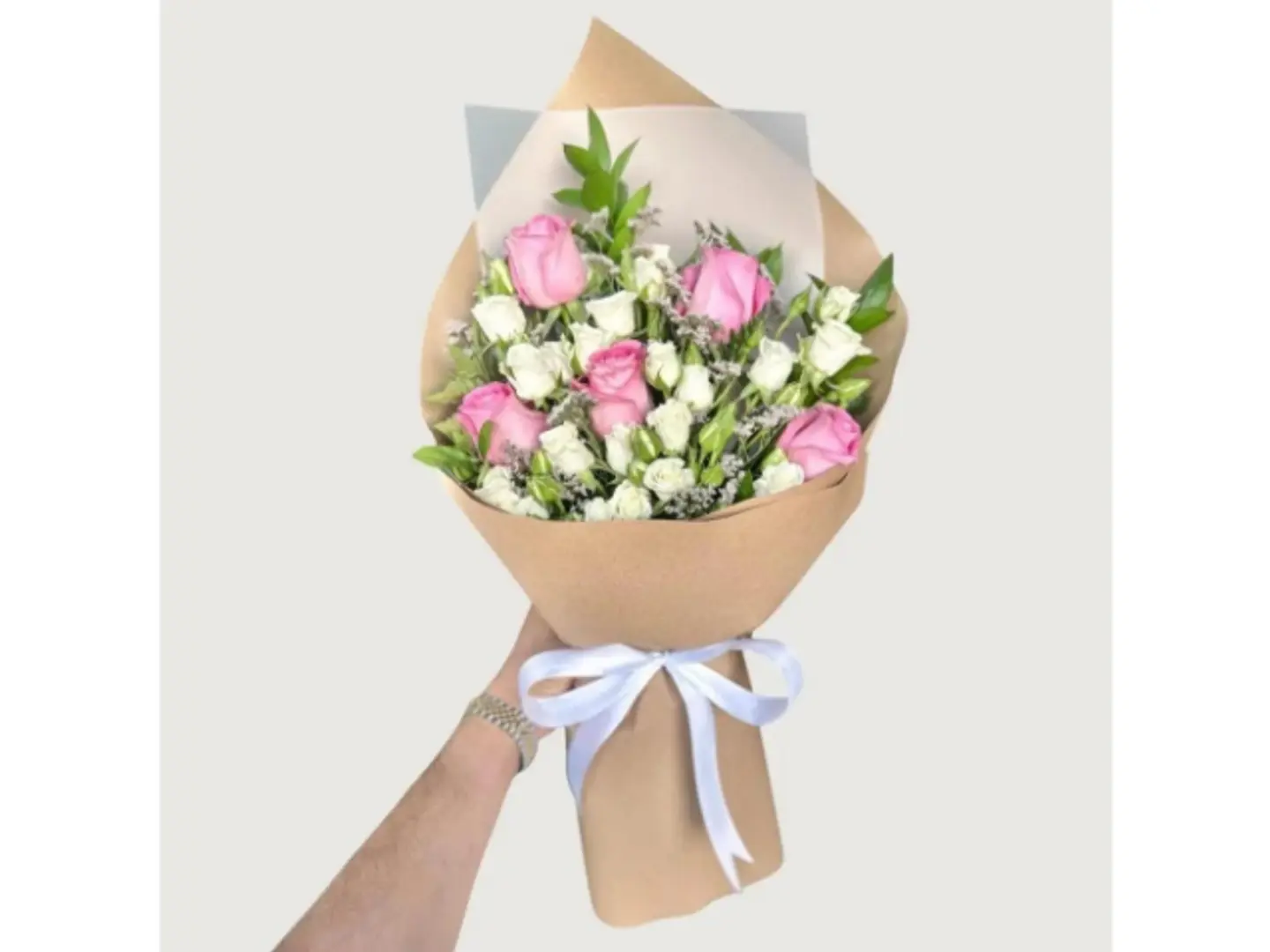 باقة ورد ناعم بألوان الطبيعة