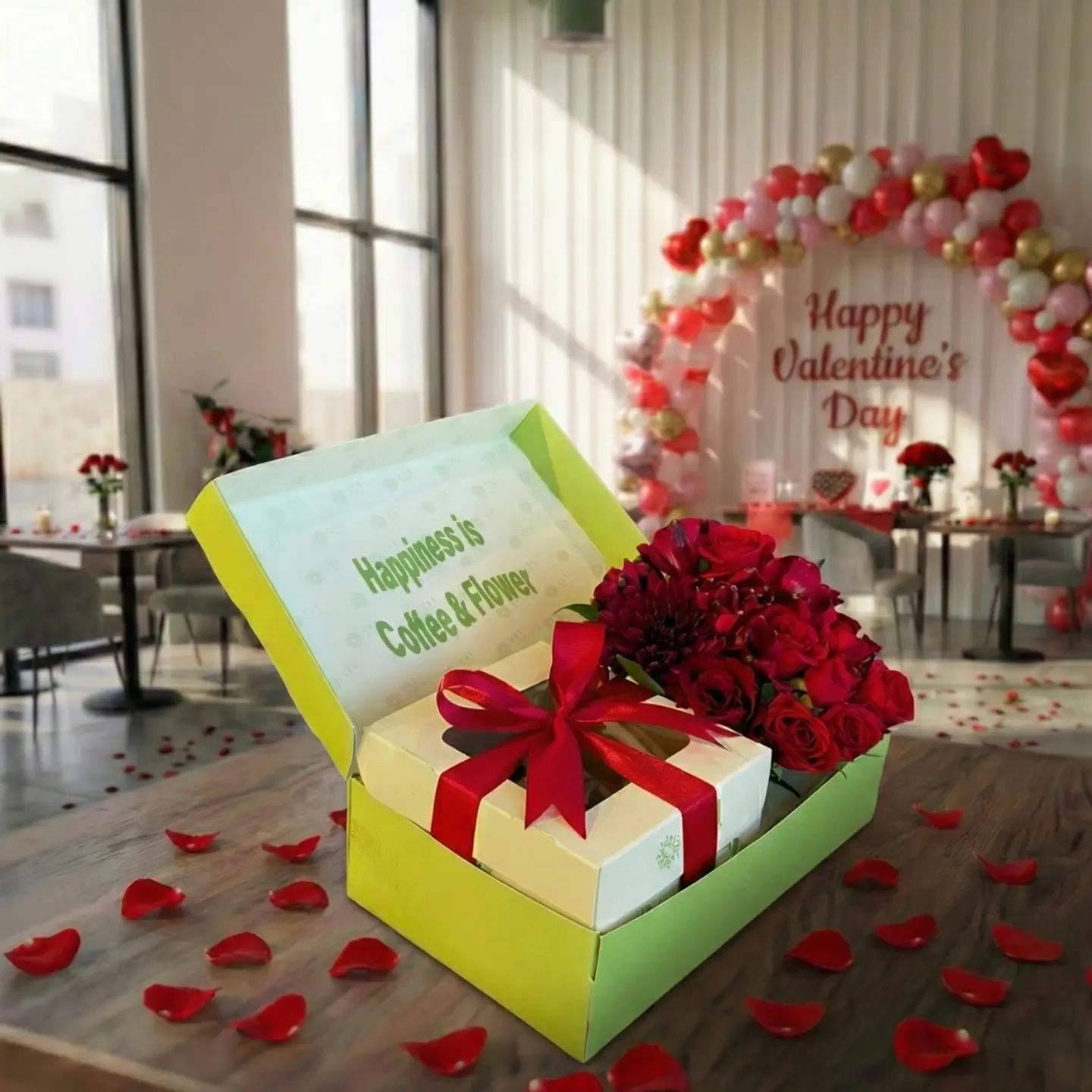 Valentine's Box ( Flowers & Chocolate )