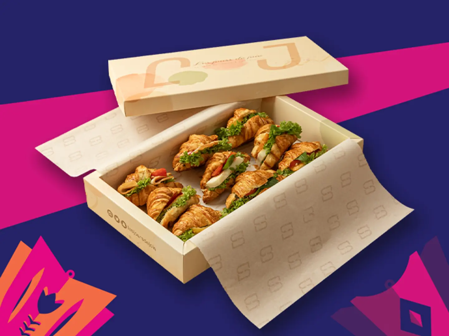 Mini French Croissant Box