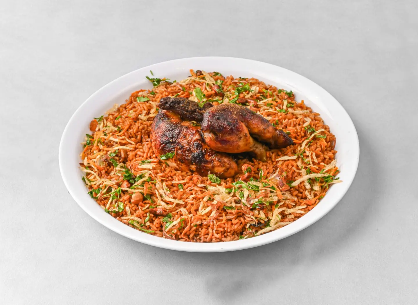 نفر دجاج شواية مع أرز