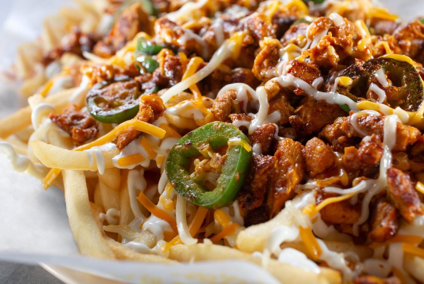 Cajun Chicken Loaded Fries