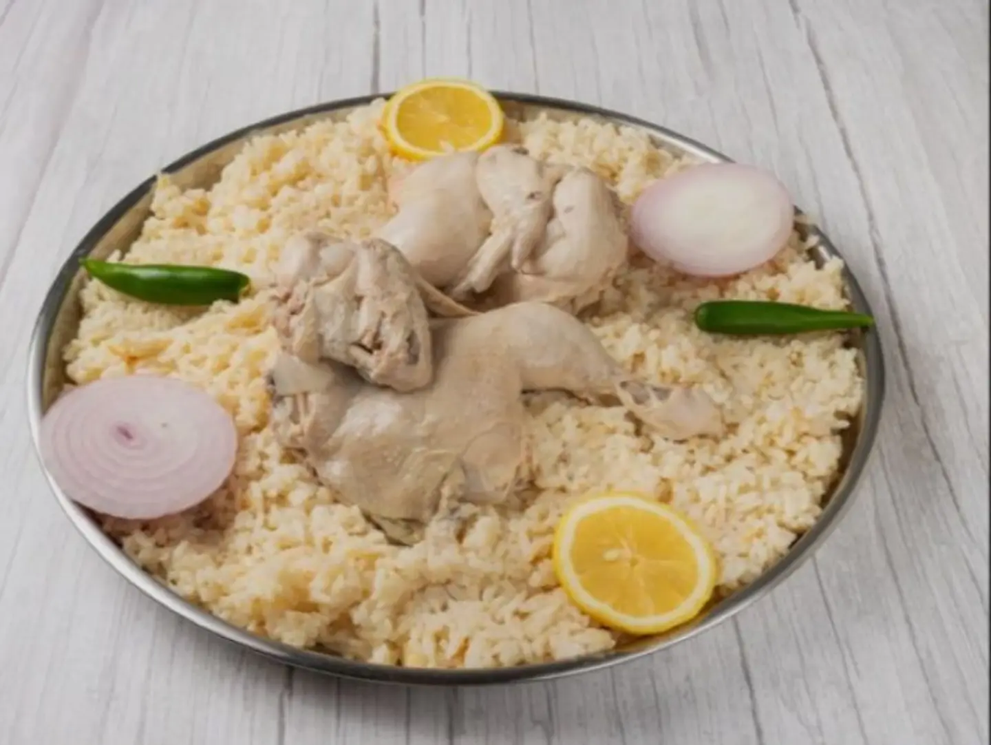 Half A Chicken Pressed Rice Abu Bent