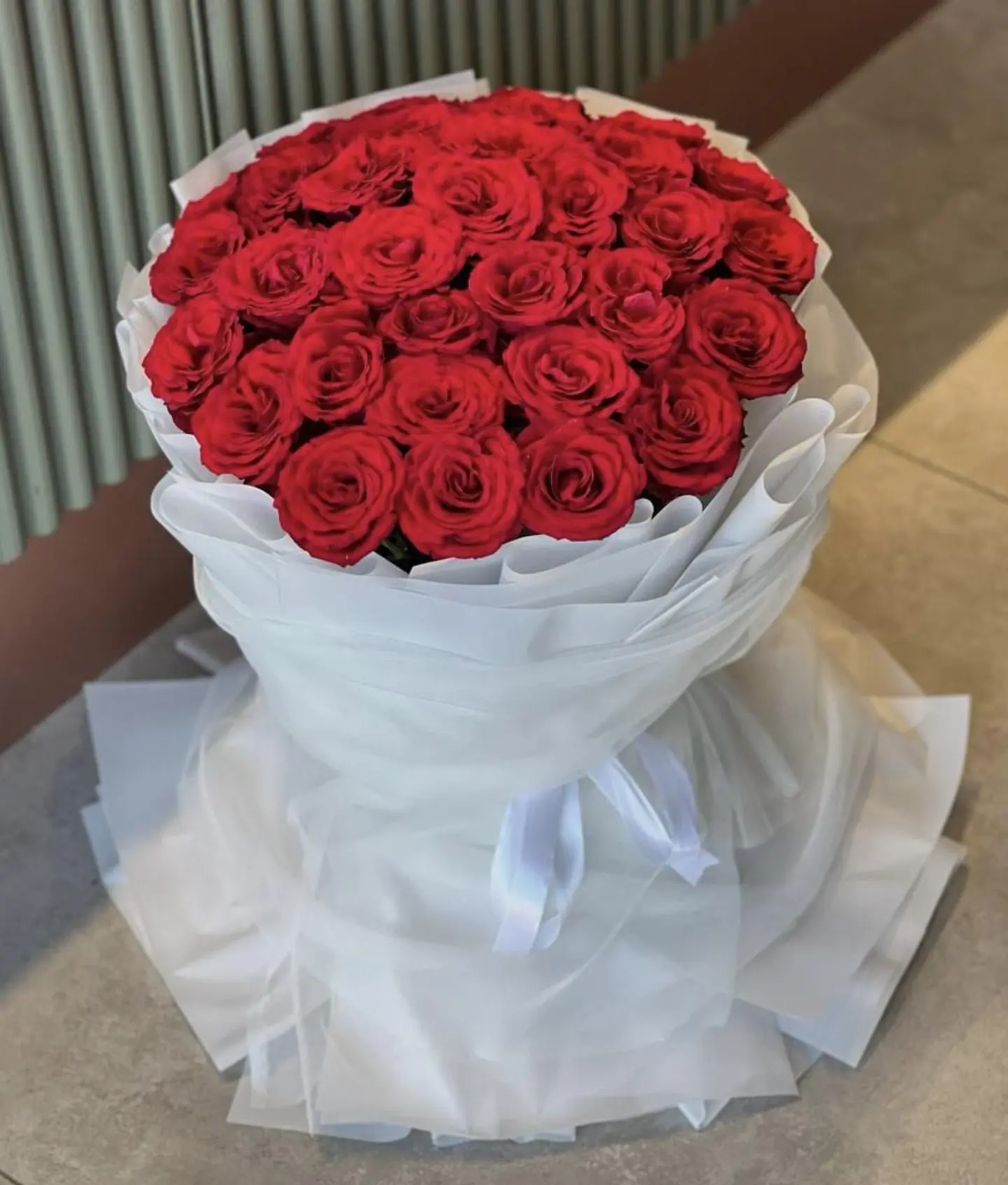 Natural Red Roses Bouquet