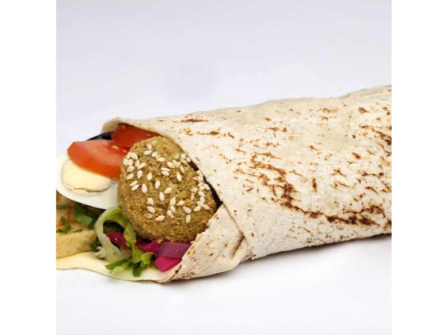 Falafel Sandwich With Tortilla Bread