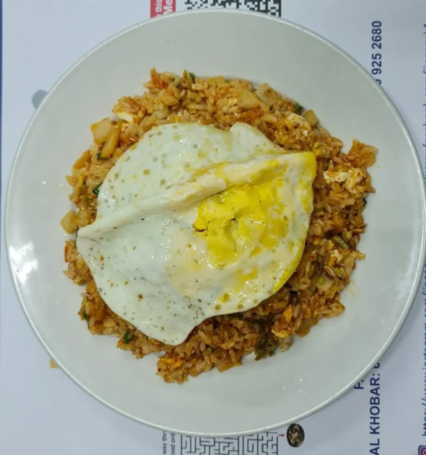 Kimchi Fried Rice With Eggs